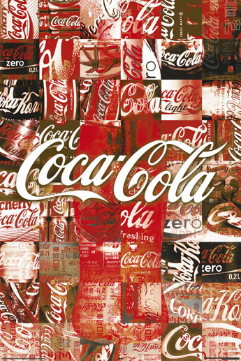 Плакат Coca Cola - patchwork