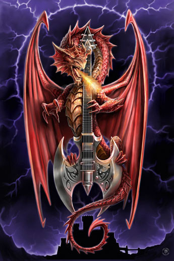 Плакат ANNE STOKES - power chord