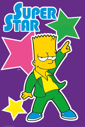 Плакат THE SIMPSONS - superstar