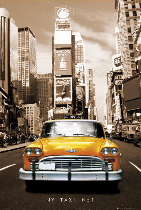 Πλαισιωμένη αφίσα New York taxi no. 1