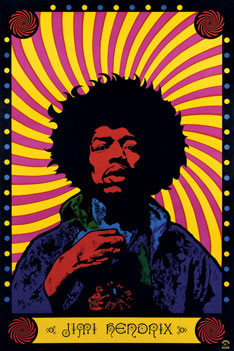 Poster Jimi Hendrix - psychedelic