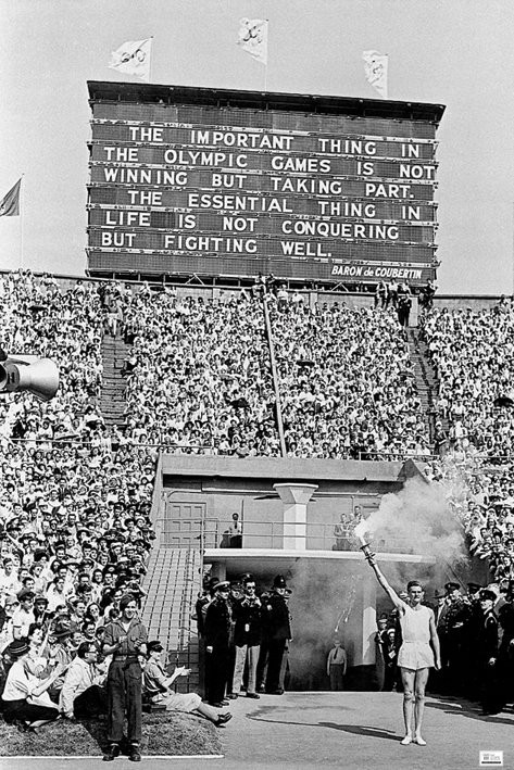 Плакат London 1948 olympics - opening ceremony