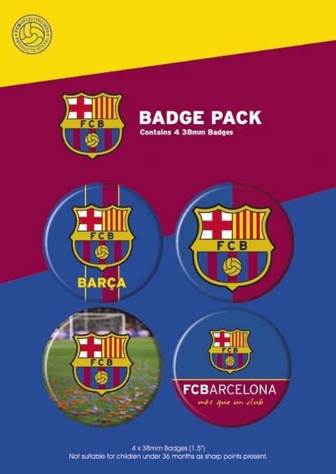 Badge set BARCELONA - crest