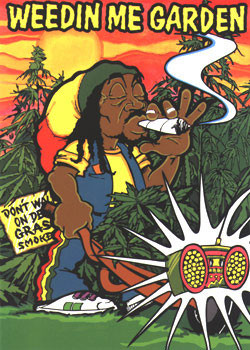 Плакат Weedin' me garden