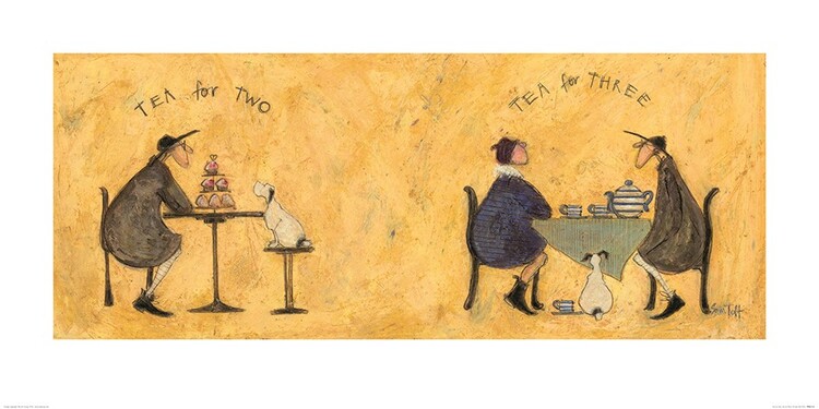 Художествен печат Sam Toft - Tea for Two Tea for Three