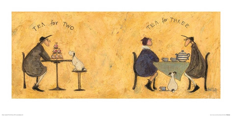 Taidejuliste Sam Toft - Tea for Two Tea for Three
