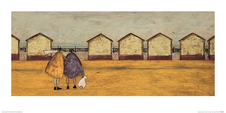 Sam Toft - Looking Through The Gap In The Beach Huts Картина