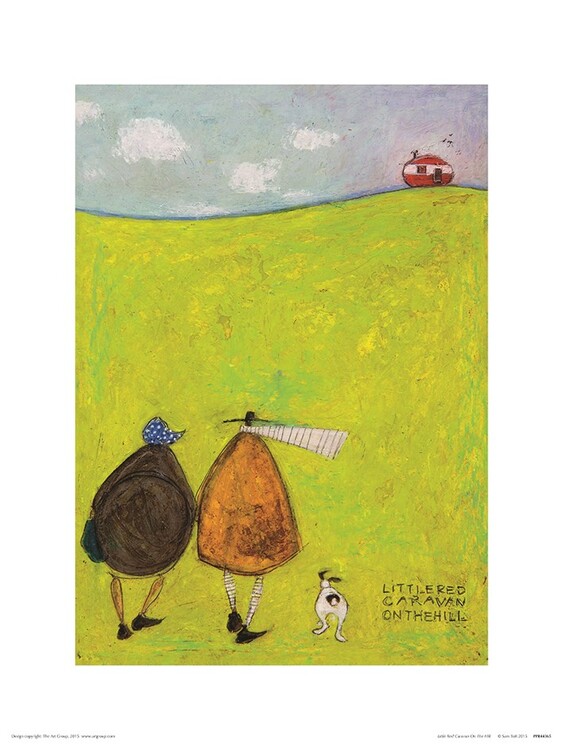 Sam Toft - Little Red Caravan on the Hill Картина