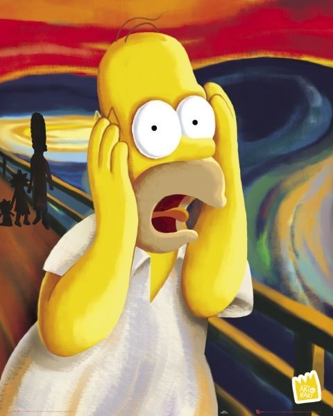 Плакат THE SIMPSONS - scream
