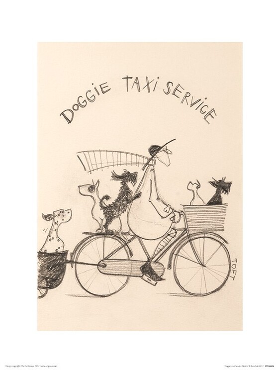 Sam Toft - Doggie Taxi Service Картина
