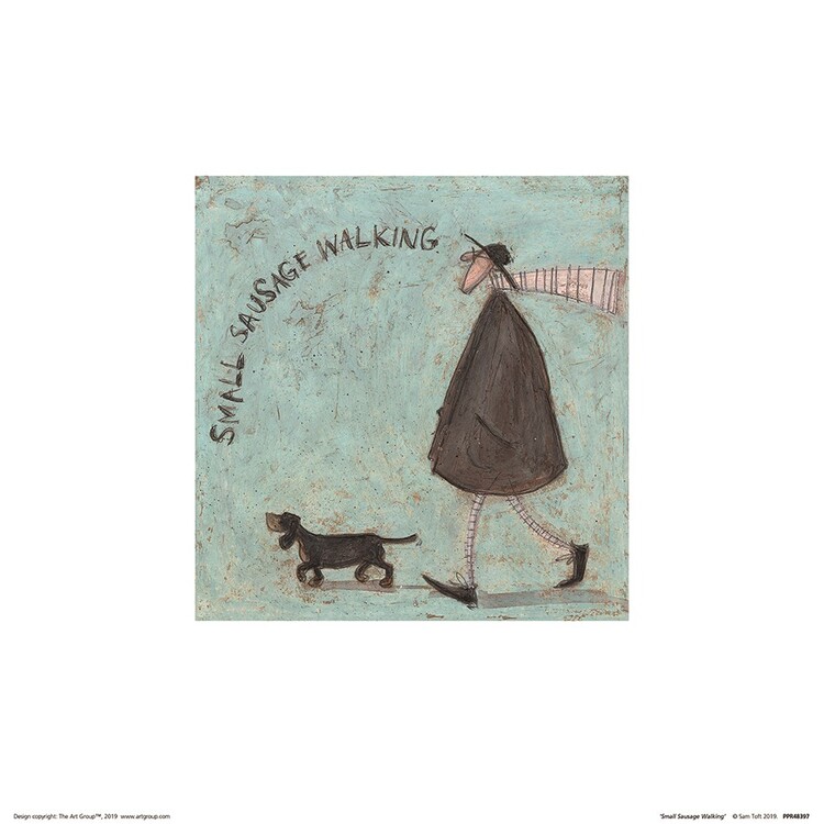 Art Print Sam Toft - Small Sausage Walking