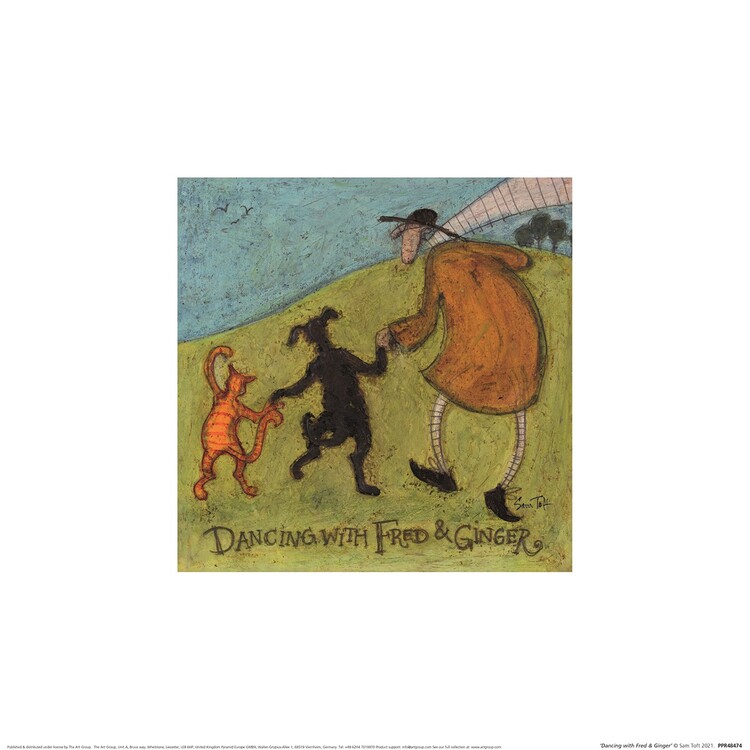 Taidejuliste Sam Toft - Dancing Witch Fred & Ginger