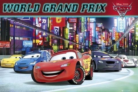 Плакат CARS 2 - world grand prix