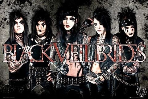 Плакат Black veil brides - leather