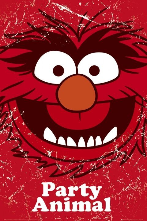 Плакат MUPPETS - party animal