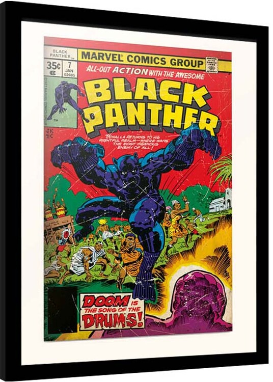 Poster emoldurado Marvel - Black Panter