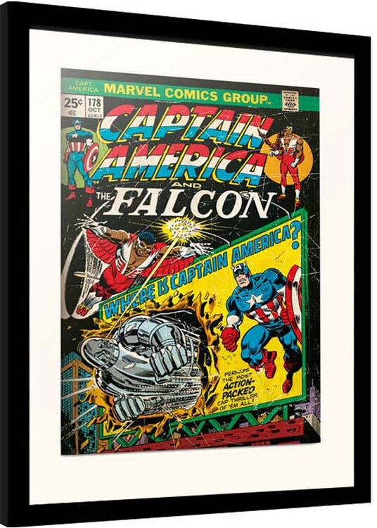 Framed poster Marvel - Captain America