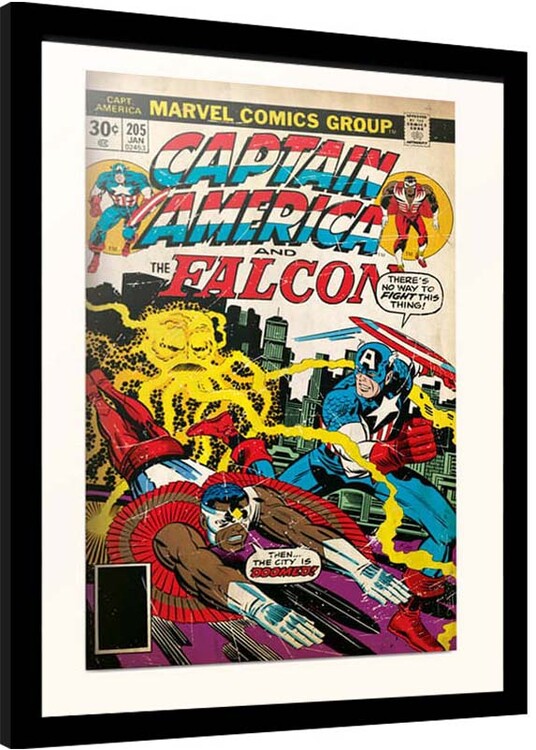 Framed poster Marvel - Captain America