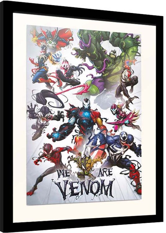 Рамкиран плакат Marvel - We Are Venom