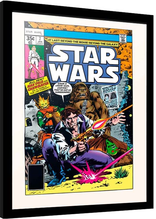 Framed Poster Star Wars - New Planets New Perils