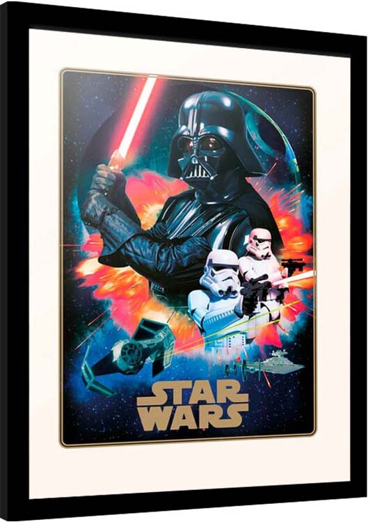 Framed Poster Star Wars - Villains