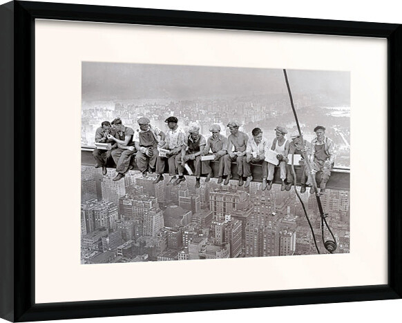 Framed Poster Lunch on the Skyscraper