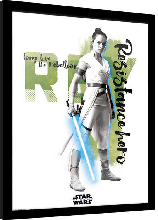Κορνιζαρισμένη αφίσα Star Wars: Episode IX - The Rise of Skywalker - Rey