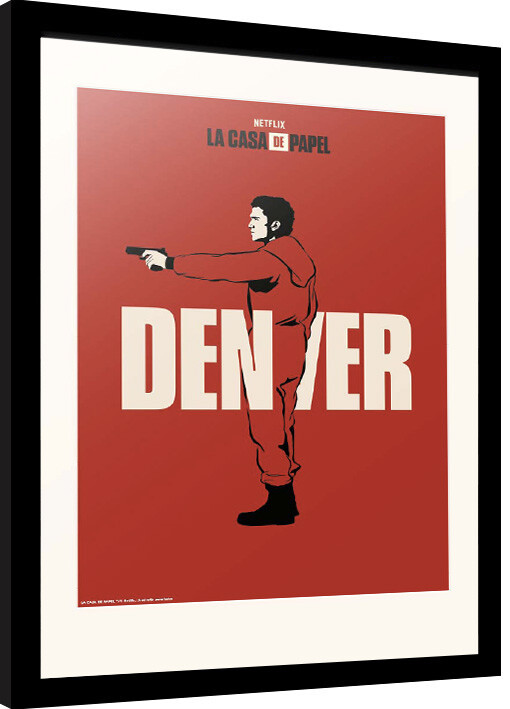Poster emoldurado La Casa De Papel - Denver