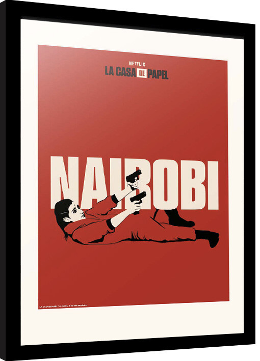 Плакат у рамці La Casa De Papel - Nairobi