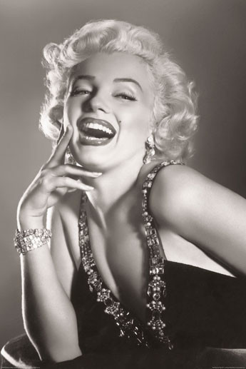 Poster MARILYN MONROE - laughing
