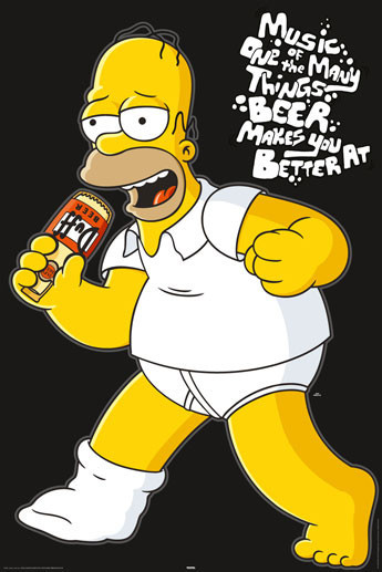 Плакат THE SIMPSONS - homer music