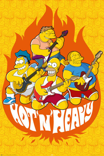 Плакат THE SIMPSONS - hot and heavy
