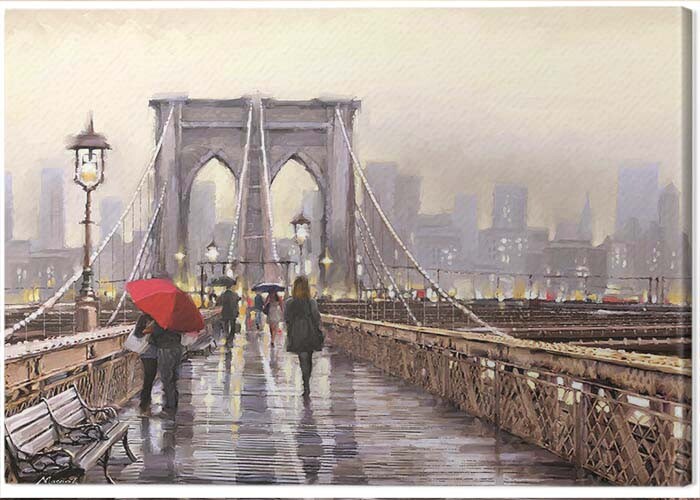 Картината върху платно Richard Macneil - Brooklyn Bridge