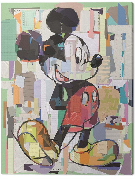 Canvas Print Mickey Mouse - Office Decoupage