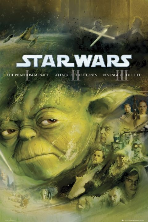 Poster STAR WARS - blue ray prequel