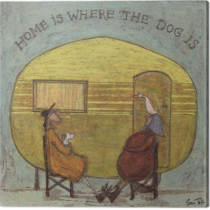 Принти на полотні Sam Toft - Home is Where the Dog is