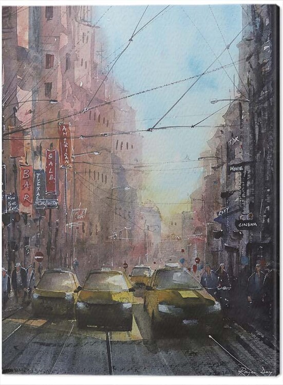 Принти на полотні Rajan Dey - New York on a Sunny Afternoon