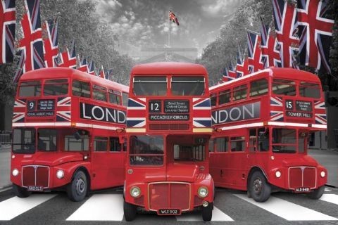 Poster London - palace buses