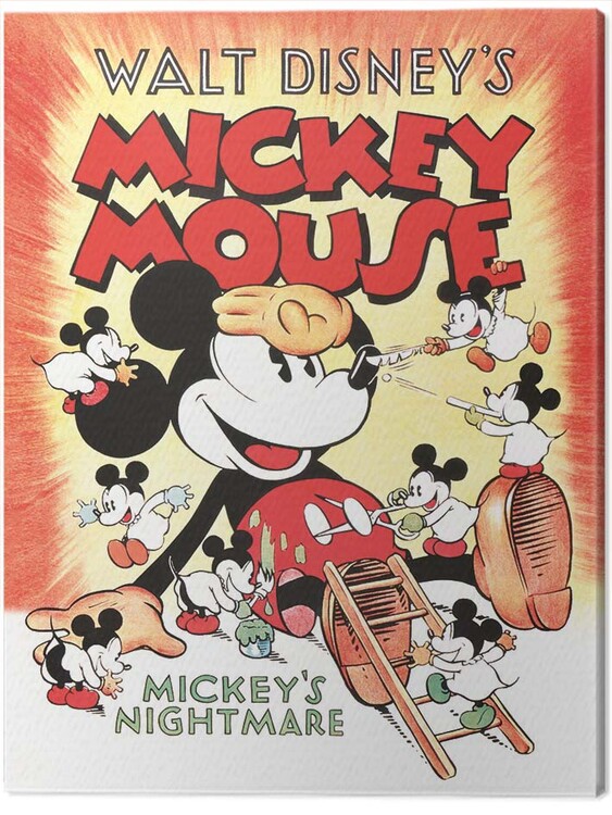 Принти на полотні Mickey Mouse - Mickey‘s Nightmare