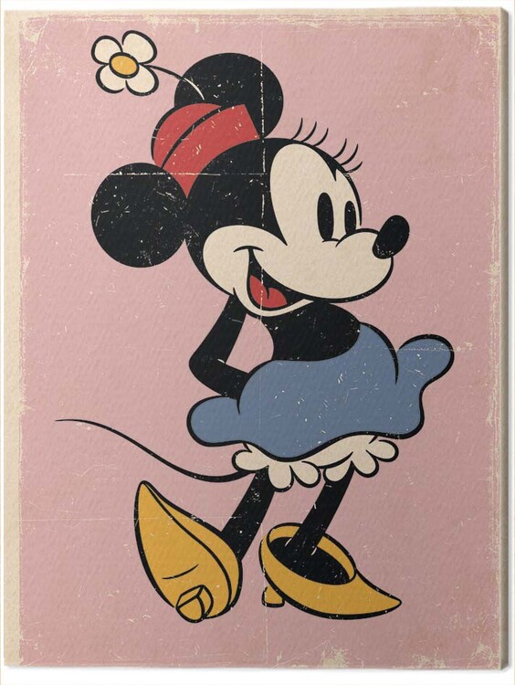 Εκτύπωση καμβά Minnie Mouse - Retro