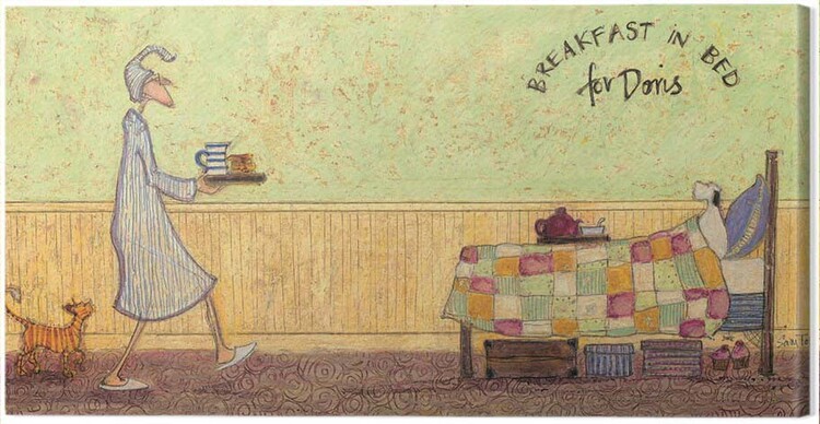 Картината върху платно Sam Toft - Breakfast in Bed For Doris