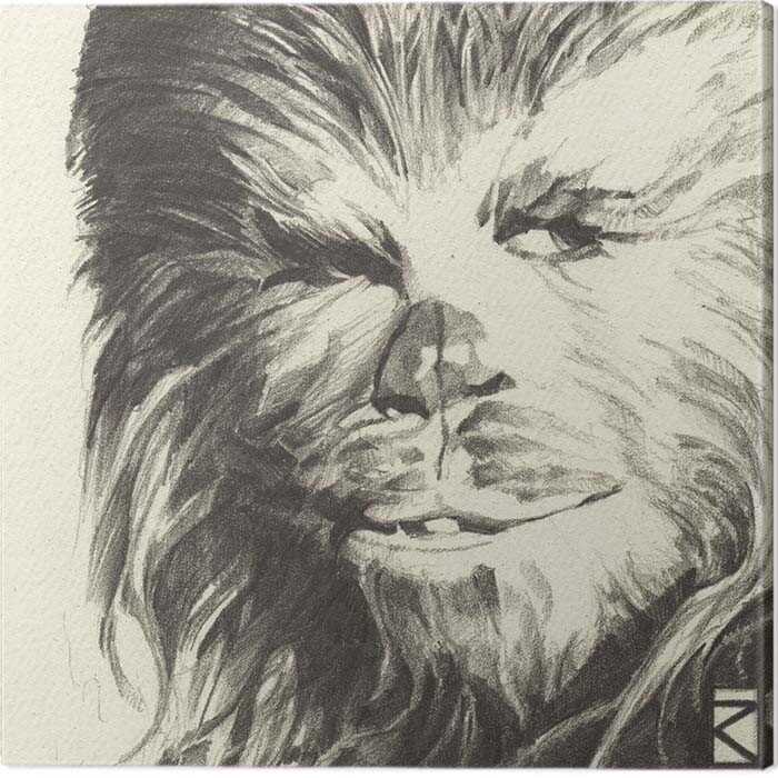 Quadro em tela Star Wars - Chewbacca