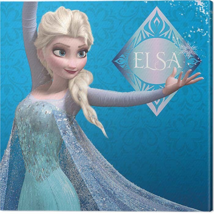 Εκτύπωση καμβά Frozen - Elsa Blue
