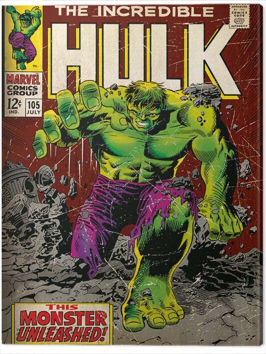 Canvas Print Incredible Hulk - Monster Unleashed