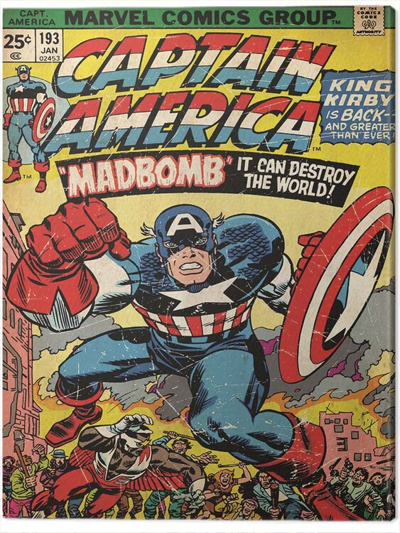 Принти на полотні Captain America - Madbomb