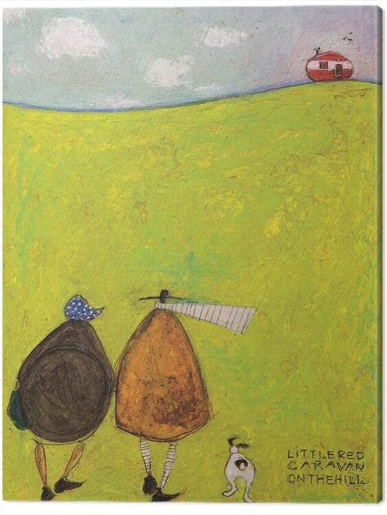 Принти на полотні Sam Toft - Little Red Caravan on the Hill