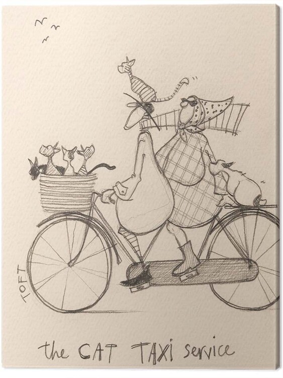 Принти на полотні Sam Toft - The Cat Taxi Service