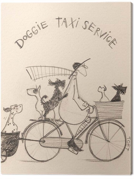 Принти на полотні Sam Toft - Doggie Taxi Servise