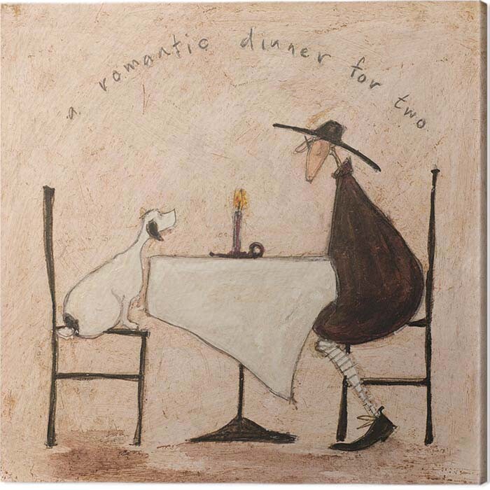 Принти на полотні Sam Toft - A Romantic Dinner For Two