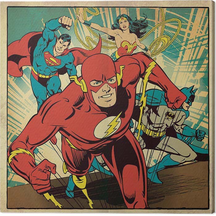 Slika na platnu DC Comics - Heroes Together